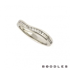 Boodles Diamond Set Wedding Band in Platinum